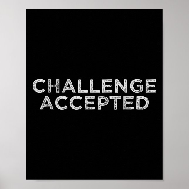 Affiche Défi accepté (Devant)