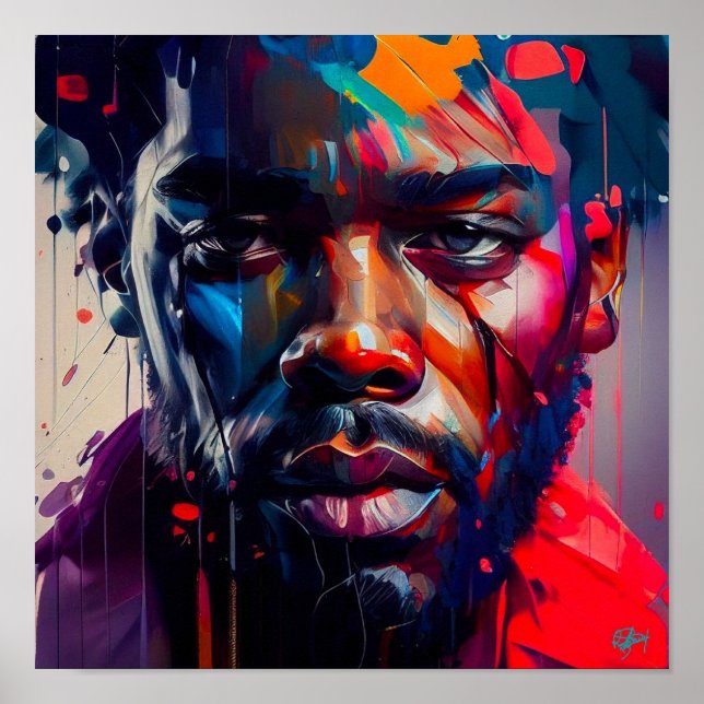 Affiche Défi de l'homme noir (Devant)