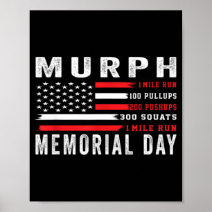 Affiche Défi Murph entraînement de la journée américaine d