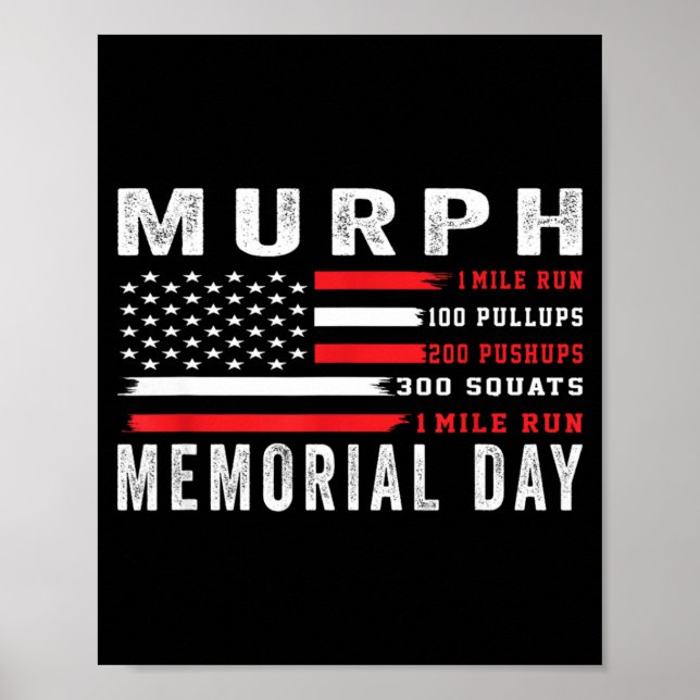 Affiche Défi Murph entraînement de la journée américaine d (Devant)
