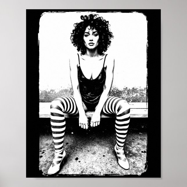 Affiche Défiance rayée (Devant)