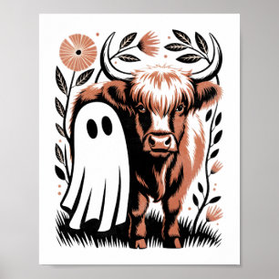 Affiche Défilé de vaches squelettes