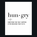 Affiche Définition Affamé<br><div class="desc">Définition Affamé</div>