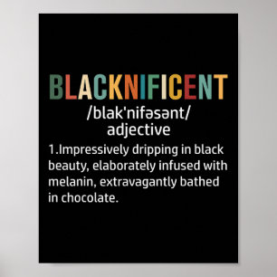 Affiche Définition Blacknificent Mois de l'histoire des No