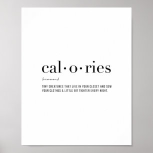 Affiche Definition Calories