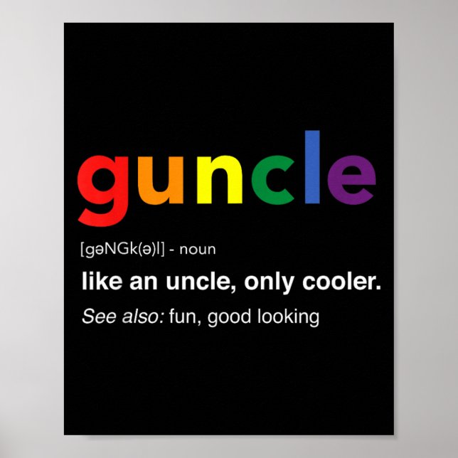 Affiche Définition Cle Couleur Fierté Arc-en-ciel (Devant)
