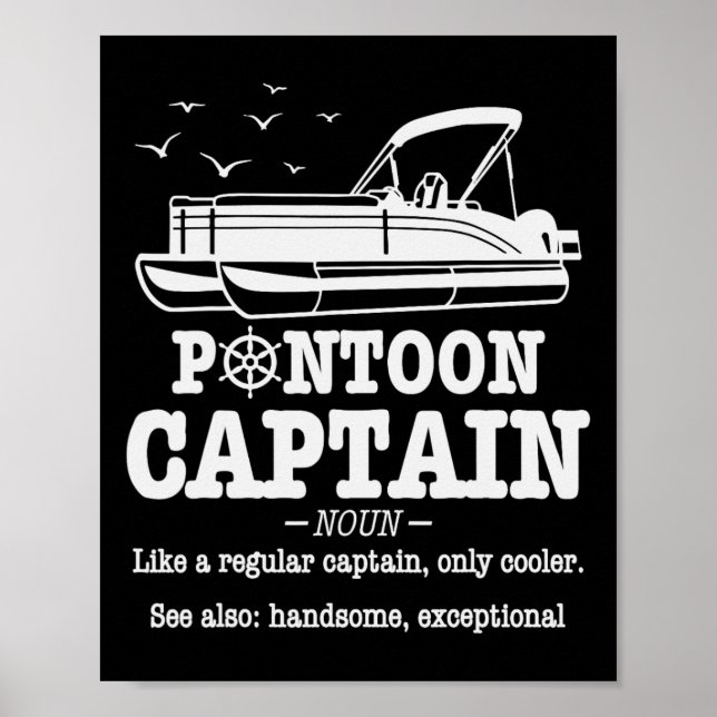 Affiche Définition de capitaine de ponton Vie en bateau Dr (Devant)