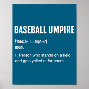 Affiche Définition de chemise Baseball Umpire 2