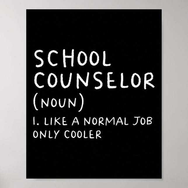 Affiche Définition de conseiller scolaire Fun Byck À l'éco (Devant)
