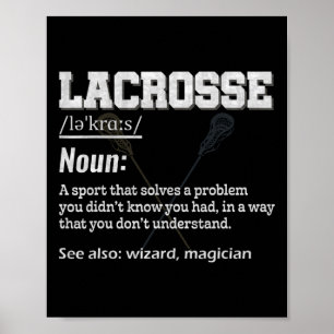 Affiche Définition De Crosse Pour Sports Team Lax Player