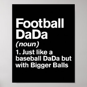 Affiche Définition de Dada de football drôle plus grand Da