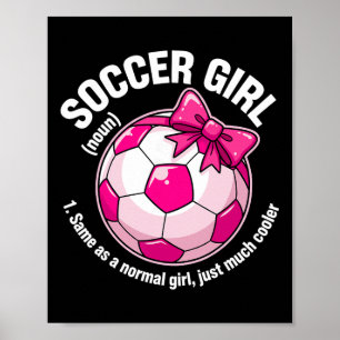Affiche Définition de Fille de Soccer