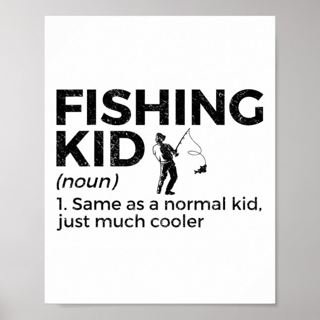 Affiche Définition de gamin drôle de pêche  (Devant)