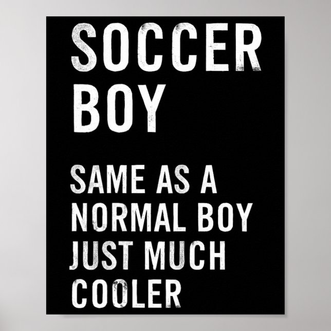 Affiche Définition de garçon de football drôle  (Devant)