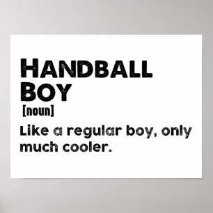 Affiche Définition de garçon de handball Drôle joueur de h