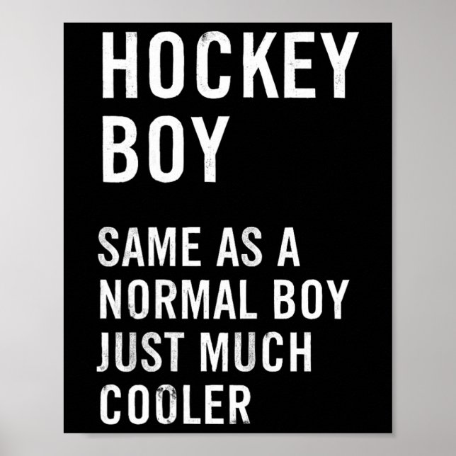Affiche Définition de garçon de hockey drôle  (Devant)