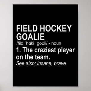 Affiche Définition de gardien de but de hockey sur gazon