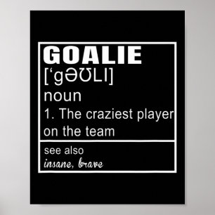 Affiche Définition de gardien de but football hockey art g