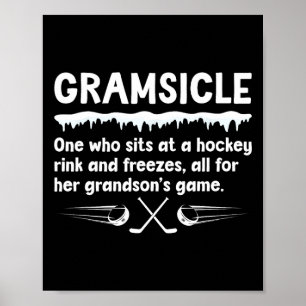 Affiche Définition de Gramsicle Hockey sur glace Gramme d'