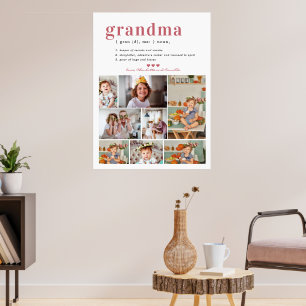 Affiche Définition de grand-mère   8 photos personnalisées