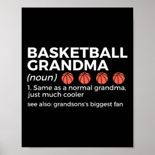 Affiche Définition de grand-mère de basket-ball Grandson l