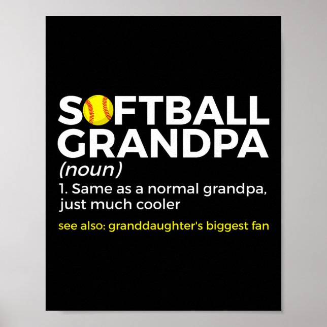 Affiche Définition de grand-père de softball plus grande d (Devant)