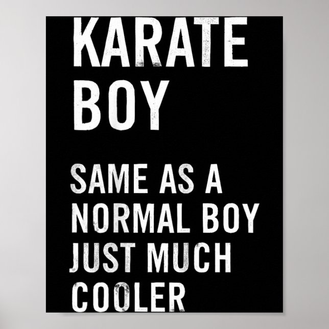 Affiche Définition de Karate Boy Drôle (Devant)