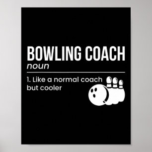 Affiche Définition de l'entraîneur de Bowling
