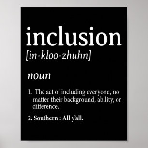 Affiche Définition de l'inclusion