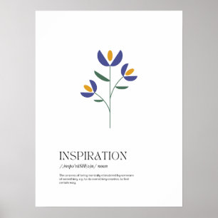 Affiche Définition de l'inspiration