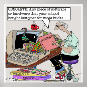 Affiche Définition de l'obsolète