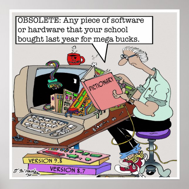 Affiche Définition de l'obsolète (Devant)