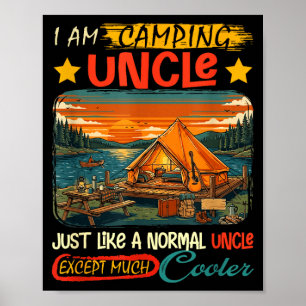 Affiche Définition de l'oncle camping beaucoup plus cool p