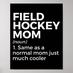 Affiche Définition de mère de hockey sur gazon Femmes