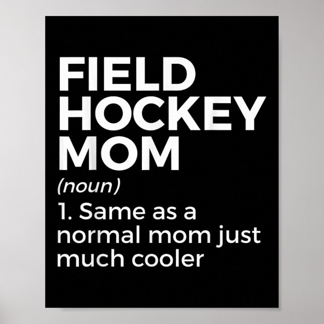 Affiche Définition de mère de hockey sur gazon Femmes  (Devant)