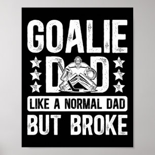 Affiche Définition de papa gardien de hockey Papa d'un gar