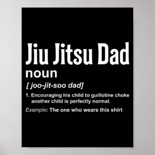 Affiche Définition de Papa Jiu-Jitsu BJJ Jiu-Jitsu Brésili