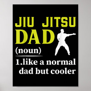Affiche Définition de papa Jiu Jitsu drôle de père de comb