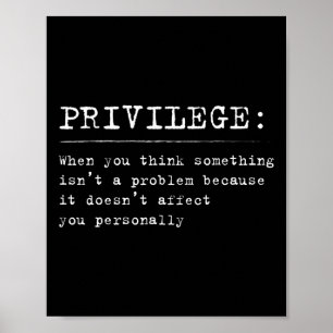 Affiche Définition de privilège Égalité et droits civils S