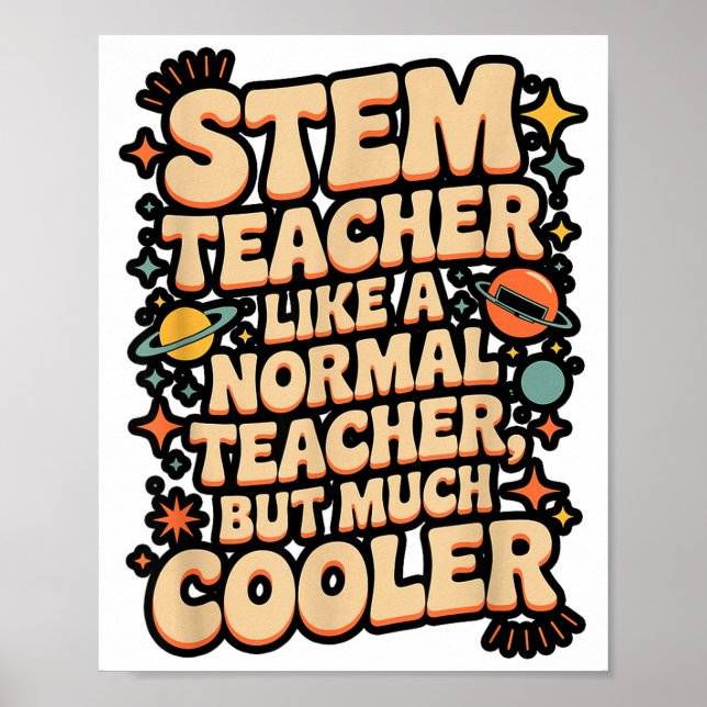 Affiche Définition de professeur STEM drôle Science Math T (Devant)