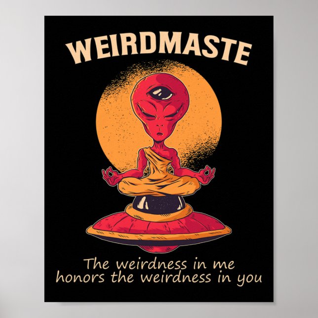 Affiche Définition de Weirdmaste moine extraterrestre Ufo  (Devant)