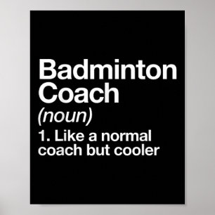 Affiche Définition d'entraîneur de badminton Sports Entraî