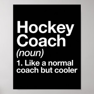 Affiche Définition d'entraîneur de hockey Sports entraîneu