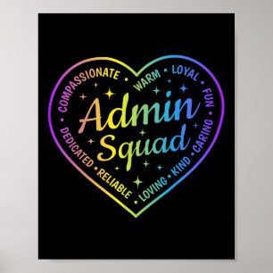 Affiche Définition d'équipe d'administration Squad Admin É