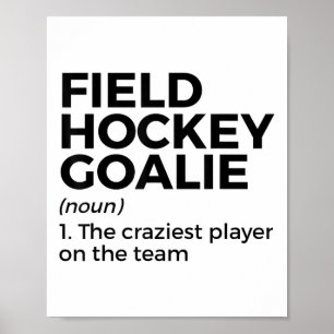 Affiche Définition drôle de gardien de but de hockey sur g