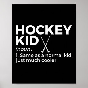 Affiche Définition drôle d'enfant de hockey sur gazon