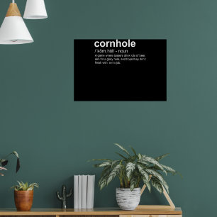 Affiche Définition du dictionnaire Joueur Cornhole