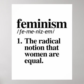 Affiche Définition du féminisme
