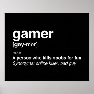 Affiche Définition du gamer