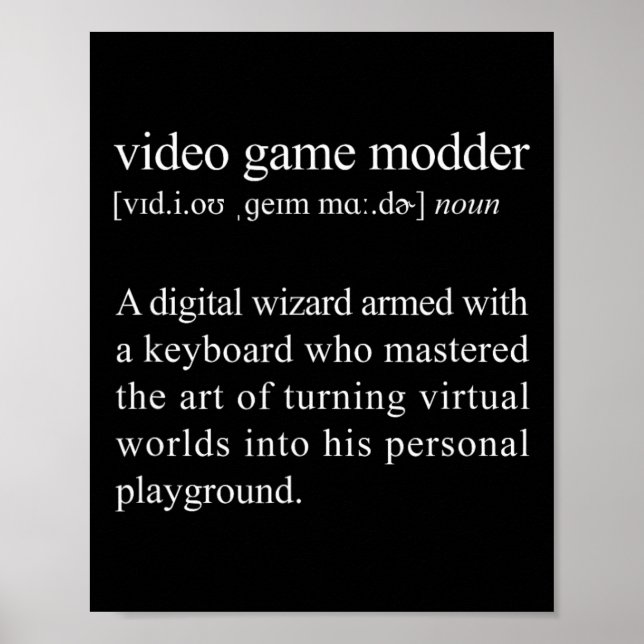 Affiche Définition du modèle de jeu vidéo - Modèle de jeu  (Devant)